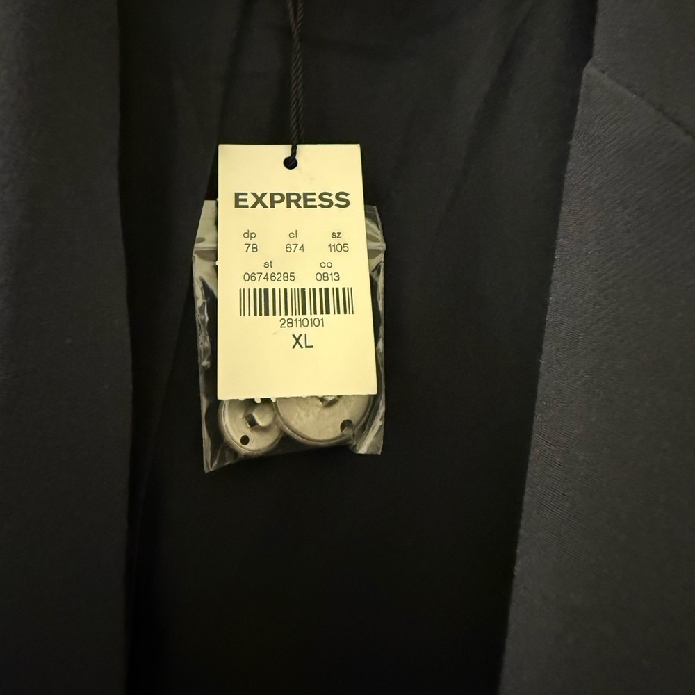 Express Midnight Blue Blazer with silver Buttons. Balmain style. - Picture 3 of 3
